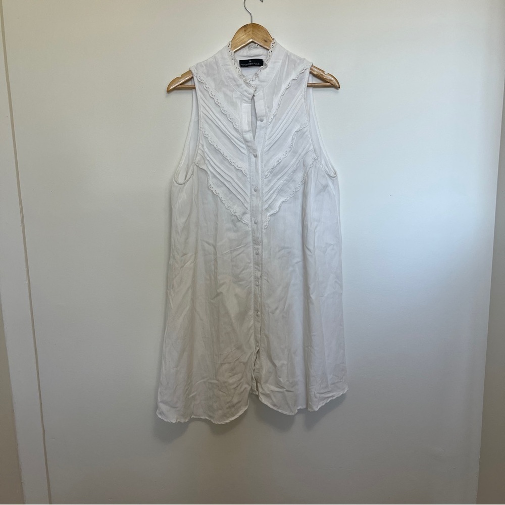 Pomander Place by Tuckernuck Mini Dress in White Size XL